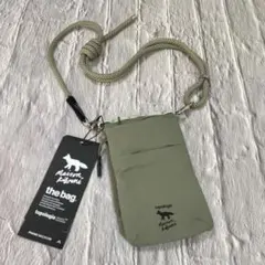 メゾンキツネ✖️トポロジーTopologieフォンサコッシュ ミニバッグ　カーキ