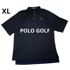 POLO GOLF ラルフローレン ポロシャツ XL 黒 半袖 刺繍ロゴのサムネイル