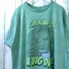 MARVEL ハルク Tシャツ 緑 アメコミ キャラT アベンジャーズ 古着