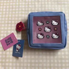 ハローキティ ポーチ スクエア型 刺繍入り　PLAZA限定