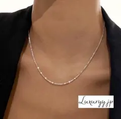 サージカルステンレス 高級☆ 正規品 ダイヤモンドカットチェーン ネックレス