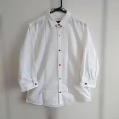 BEAMS ホワイト 七分袖シャツ メンズＬのサムネイル