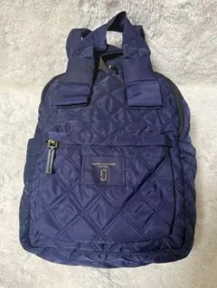 MARC JACOBS リュック ナイロン キルティング ネイビー バックパック