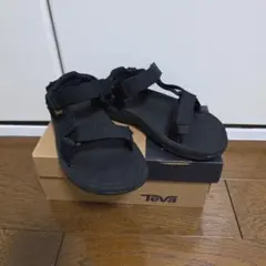 Teva キッズ ブラック サンダル19cm