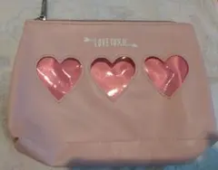 LOVETOXIC ハート窓付きポーチ ピンクのサムネイル