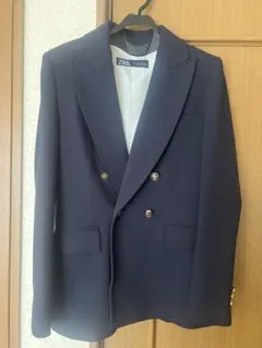 ZARA ネイビー テーラードジャケット S