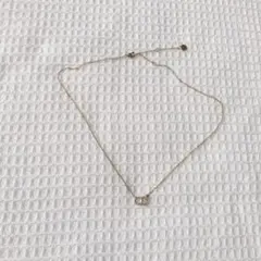 【美品】ネックレス CD ロゴ ストーン CLAIR D LUNE