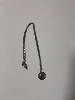 シルバー コイン型ペンダント ネックレス
