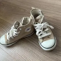 converse All STAR ベージュ ハイカットスニーカー ジッパー付き