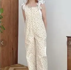 jumelle 小花柄ワークオールインワン　サロペット　Mサイズのサムネイル
