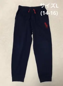 ポロラルフローレン　ビッグポニー　ジョガーパンツ　スウェットパンツ　紺/赤