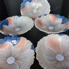 特選有田焼　根之吉窯　多用鉢　牡丹（未使用品）