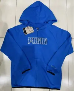 ラスト１点　新品　140cm PUMA プーマ　フルジップパーカー　ブルー