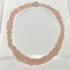 本真珠 6連 クレオパトラ デザインネックレス 2.9〜3.3㎜ O159