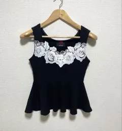 【レア】DaTuRa フレア タンクトップ ブラック 平成ギャル y2k