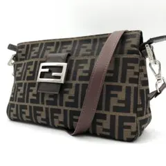【美品】 FENDI マンマバケット ズッカ柄 ショルダーバッグ キャンバスのサムネイル