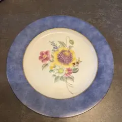 未使用 マイセン 金彩 2つ花 ケシ リーフディッシュ(約19cm)1枚、1級