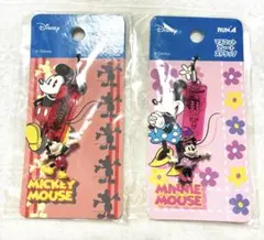 Disney マスコットプレートストラップ 세트