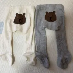 babyGap ベビータイツ 0-12m くま２枚セット