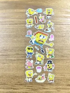 スポンジボブ　ぷくぷくシール　立体シール1枚