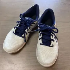 asics テニスシューズ ブルー ネイビー２５㎝　ソフトテニスのサムネイル