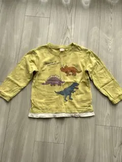 【値下げ】petit main 長袖カットソー　子供　恐竜　110