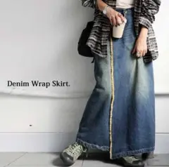 antiqua デニム巻きスカートRegular（S~L相当）
