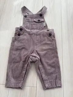 薄紫色 コーデュロイ オーバーオール