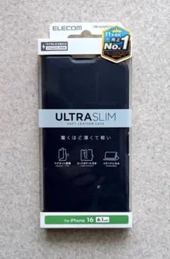【新品未使用未開封】エレコム　iPhone16　ソフトレザー手帳型ケース