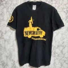 【激レア】2006年製 GILDAN 企業ロゴ風 Tシャツ ブラック イエローのサムネイル