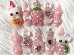 【現品】平成女児・量産型ネイルチップ໒꒱.+