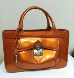 オレンジ ハンドバッグ