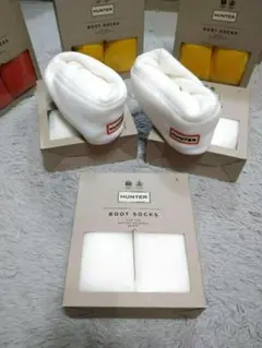 ハンター　HUNTER　ブーツソックス　白色　レディースL　新品　未使