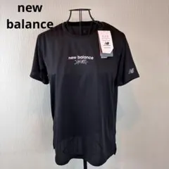 ★New Balance★L★黒Tシャツ★花柄ロゴ刺繍★新品タグ★4950円★