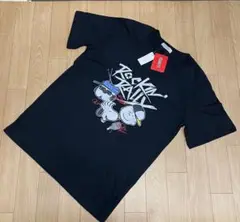 PEANUTS スヌーピー　プリントTシャツ　L
