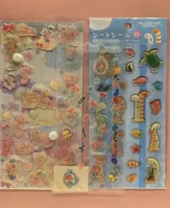 ディズニー　シール　ぷくぷくシール