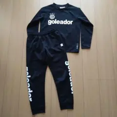 goleador 黒 ブラック ジャージ 上下セット 140cm