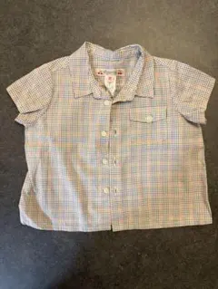 Bonpoint 半袖チェックシャツ 12ヶ月