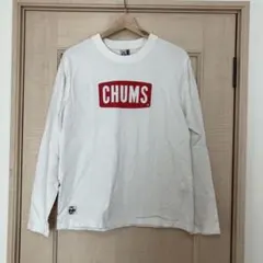 CHUMS ロゴ長袖Tシャツ Sサイズ ホワイト