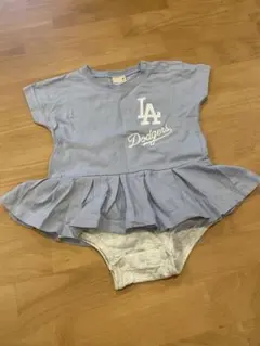 LA Dodgers フリル付きロンパース 80
