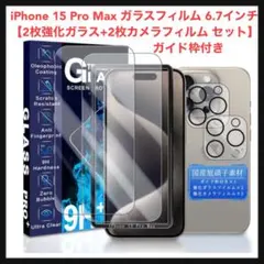 iPhone 15 Pro Max ガラスフィルム 6.7インチ