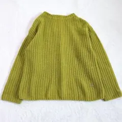 to b by agnes b. モックネック ニット 黄緑✨ 2024秋冬