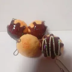 リアルフード　たこ焼き　キーチェーン　４個セット