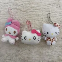 ハローキティ マイメロディ ぬいぐるみストラップ - メルカリ