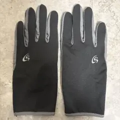 グローブ スマホ操作可能 ストレッチ素材 滑り止め付き ブラック