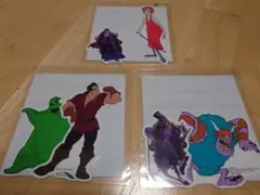 セガラッキーくじオンラインF賞　ディズニーヴィランズステッカーセット