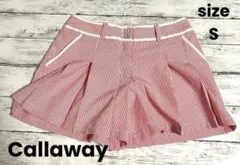キャロウェイ　S　キュロット　ショートパンツ　ゴルフ　裏地付き　レディース　春夏
