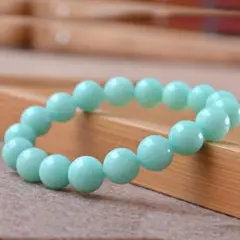 天藍石 天然石 ビーズブレスレット 青い石 パワーストーン