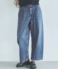 coca タックデニムパンツ　ブルーのサムネイル