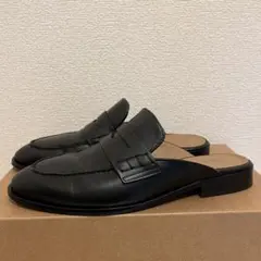 【Flattered】ミュールローファー（ブラック・37）